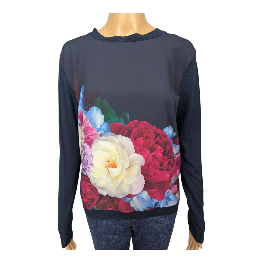 Ted Baker Blushing Bouquet Woven Jumper 2 (US 4-6)